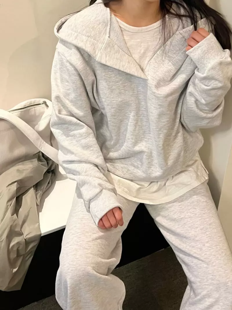Ondo - Korean Women Fashion - #momslook - Open Hoody Tee