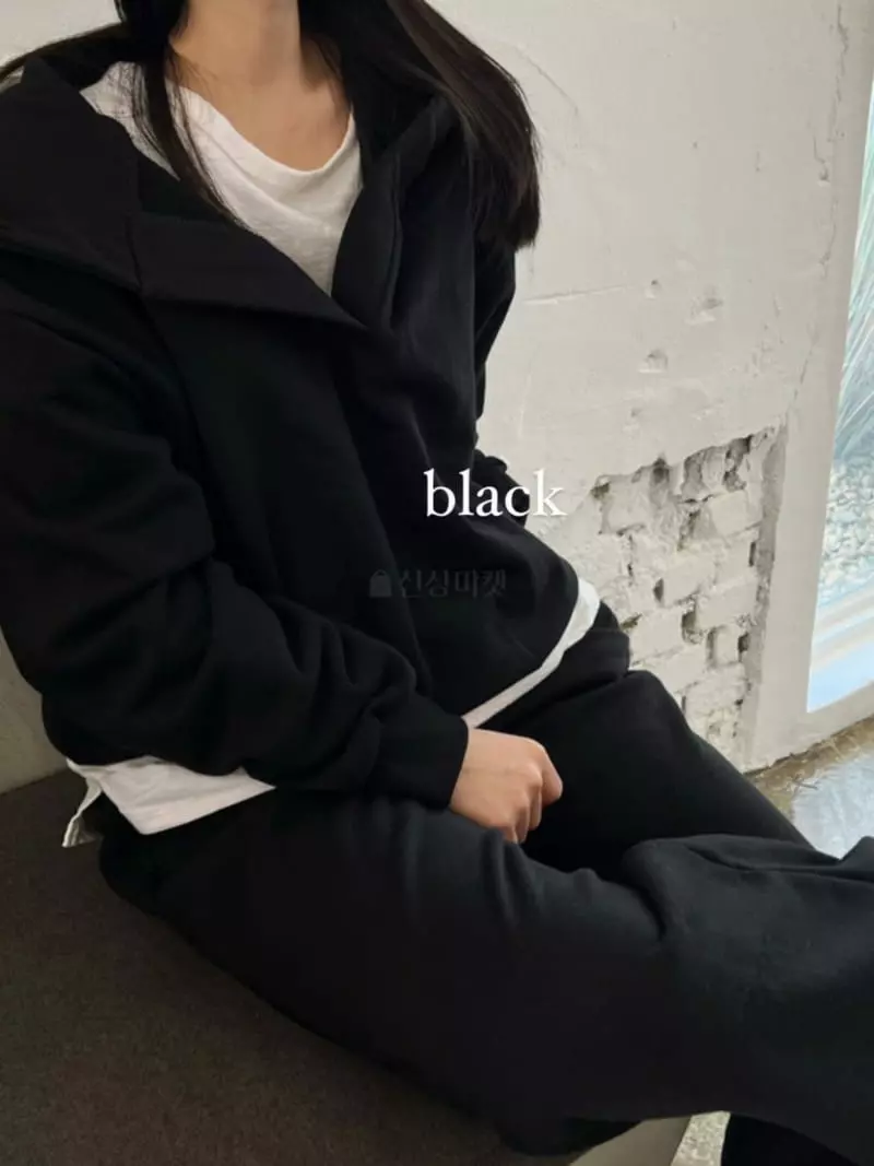 Ondo - Korean Women Fashion - #momslook - Open Hoody Tee - 3