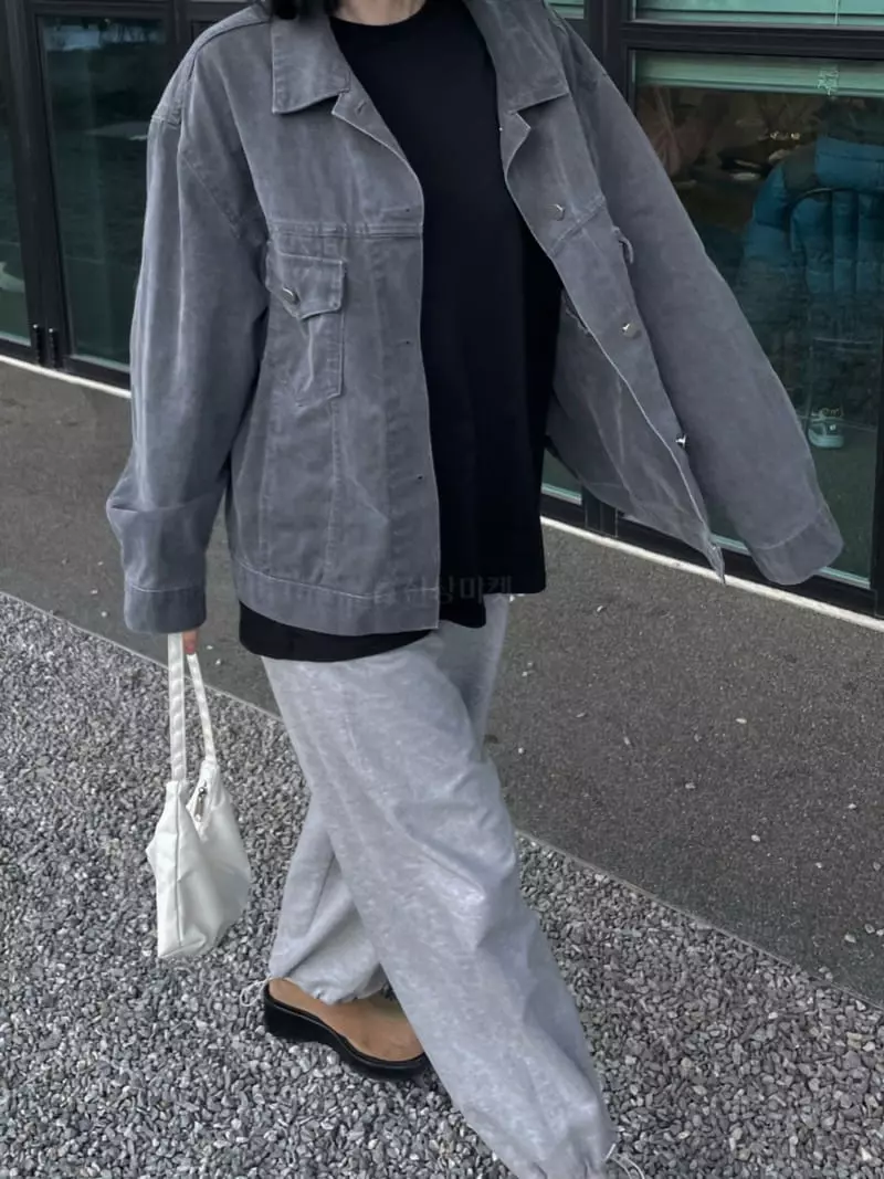 Ondo - Korean Women Fashion - #momslook - Pig Denim Jacket - 3