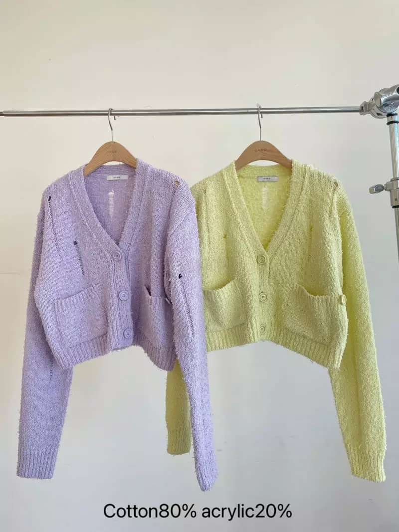 Ondo - Korean Women Fashion - #momslook - Damage Cardigan - 4