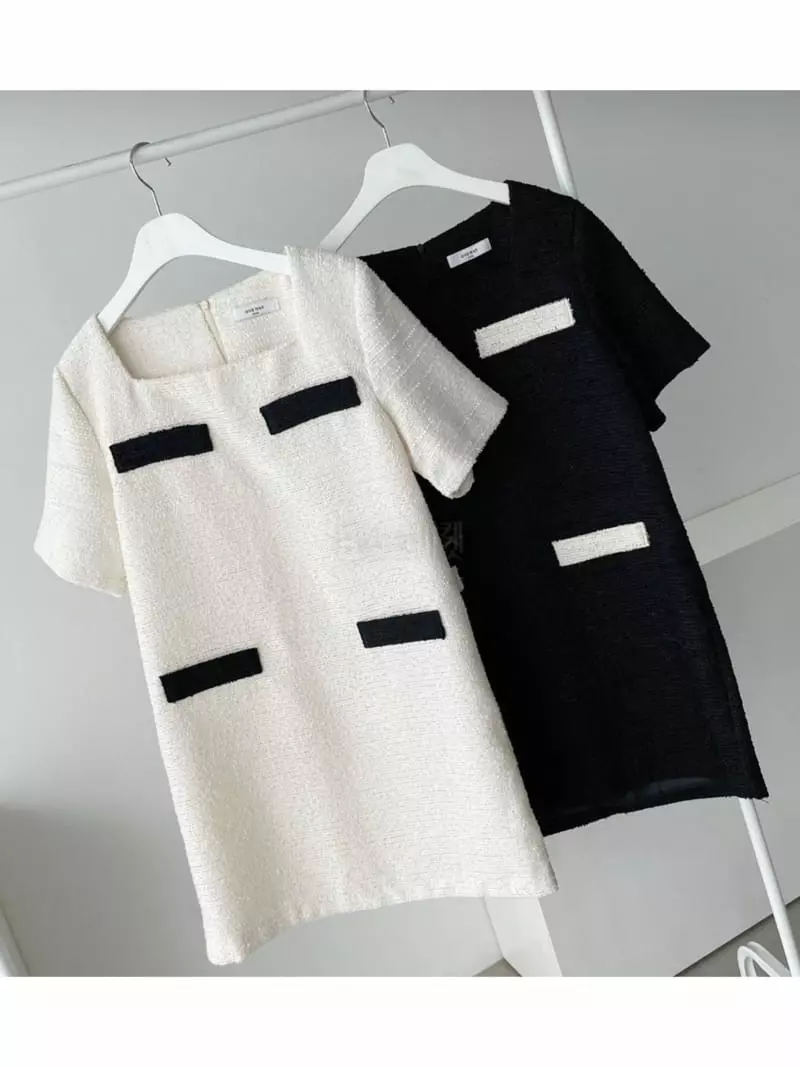 Oneway - Korean Women Fashion - #momslook - Sasa Tweed One-piece