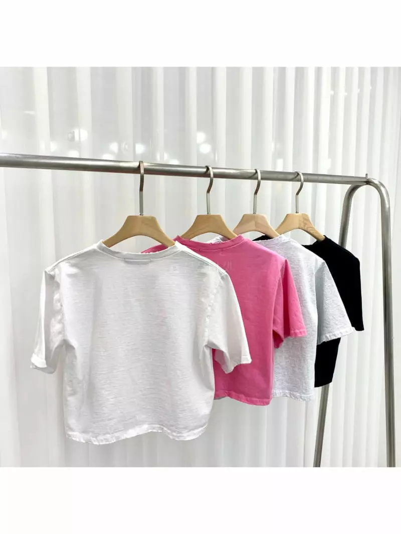 Oneway - Korean Women Fashion - #momslook - Vintage Crop Tee