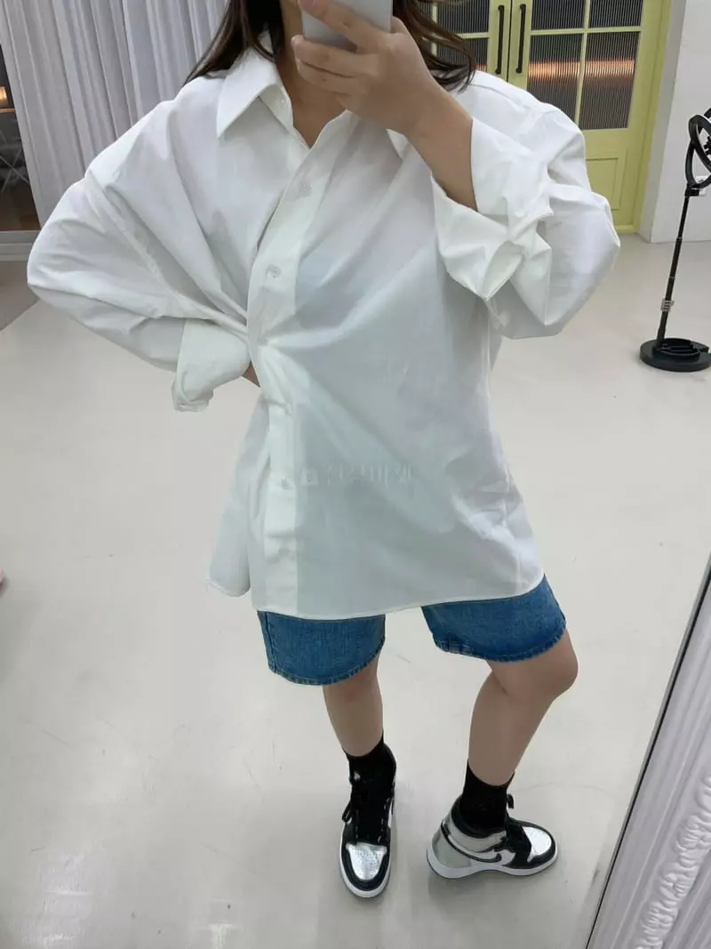 Oneway - Korean Women Fashion - #momslook - Boy Fit Pad Shirt