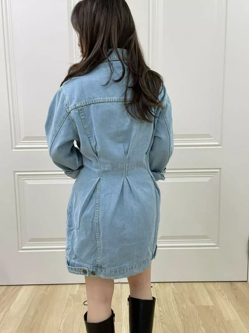 Oneway - Korean Women Fashion - #romanticstyle - Denim One-piece - 3