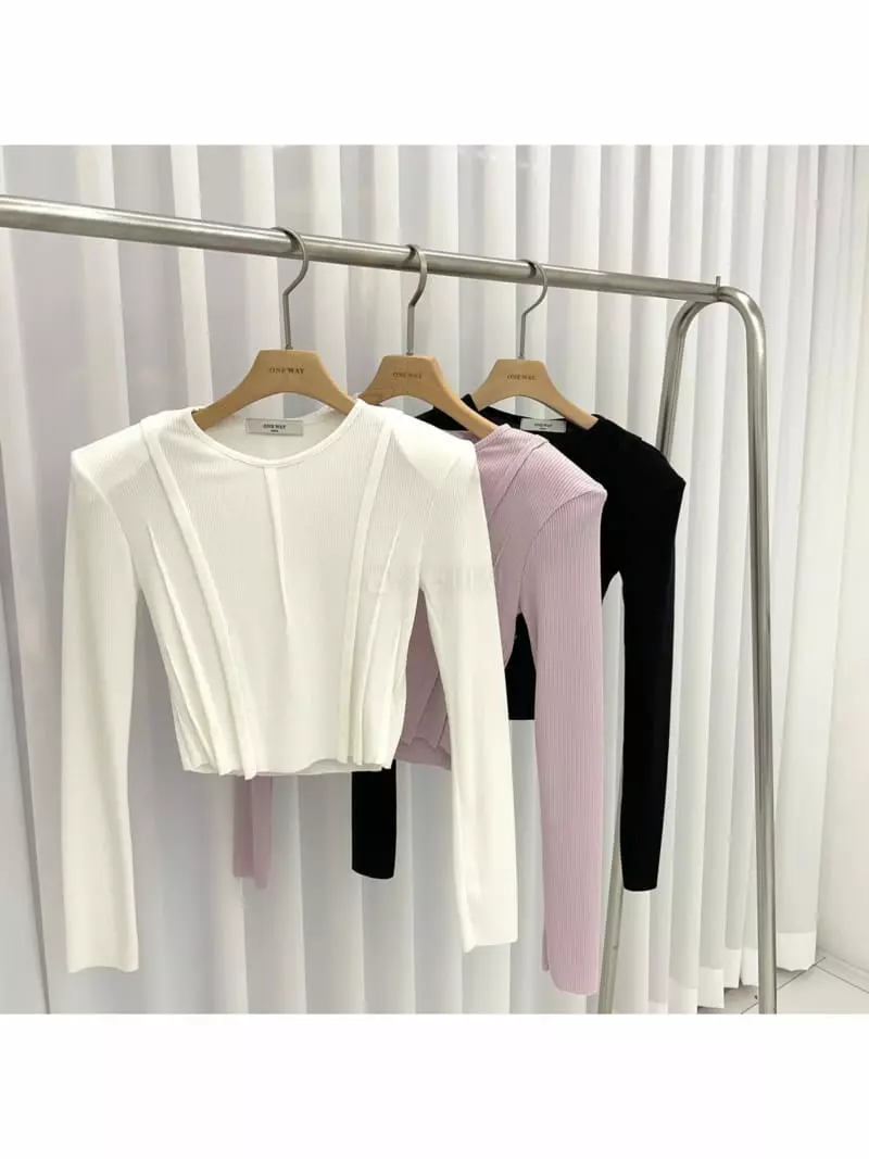 Oneway - Korean Women Fashion - #romanticstyle - Crop Tee - 2