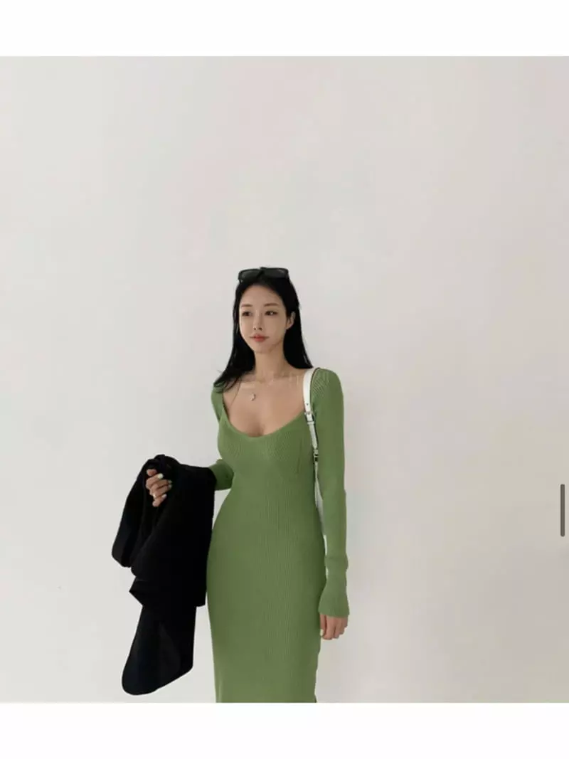 Oneway - Korean Women Fashion - #shopsmall - Rib Open One-piece - 2