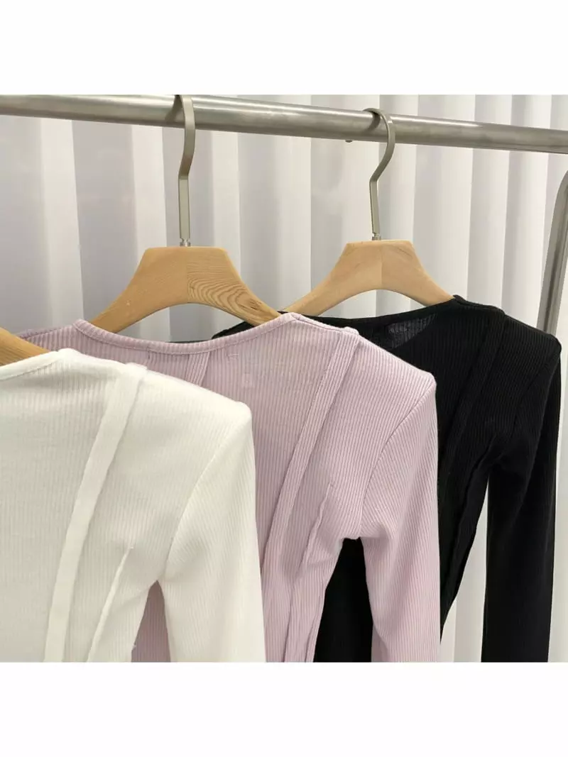 Oneway - Korean Women Fashion - #shopsmall - Crop Tee - 4
