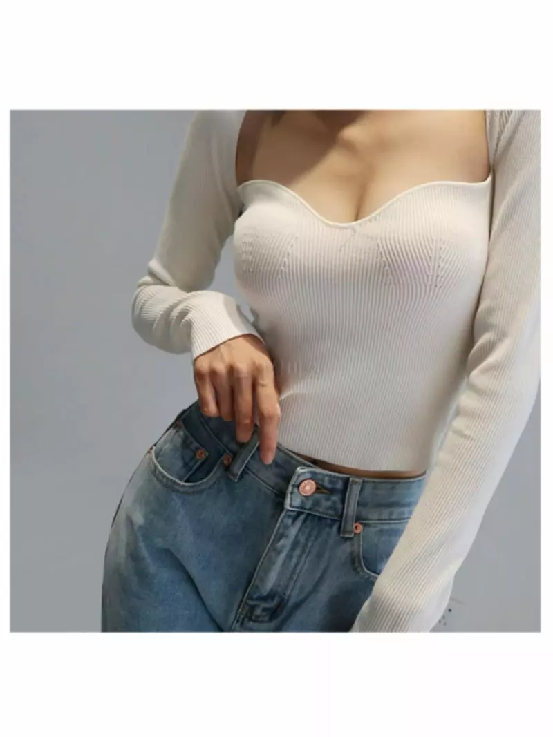 Oneway - Korean Women Fashion - #womensfashion - Rib Line Tee - 4