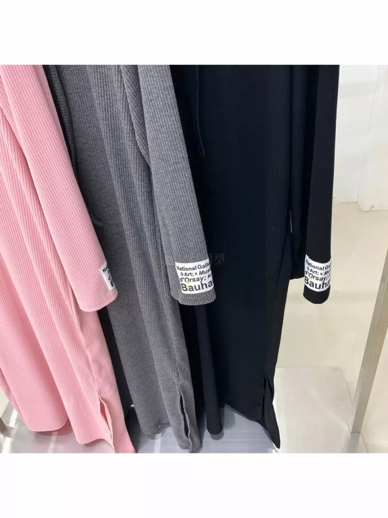 Oneway - Korean Women Fashion - #vintageinspired - Rib Hoody One-piece - 4