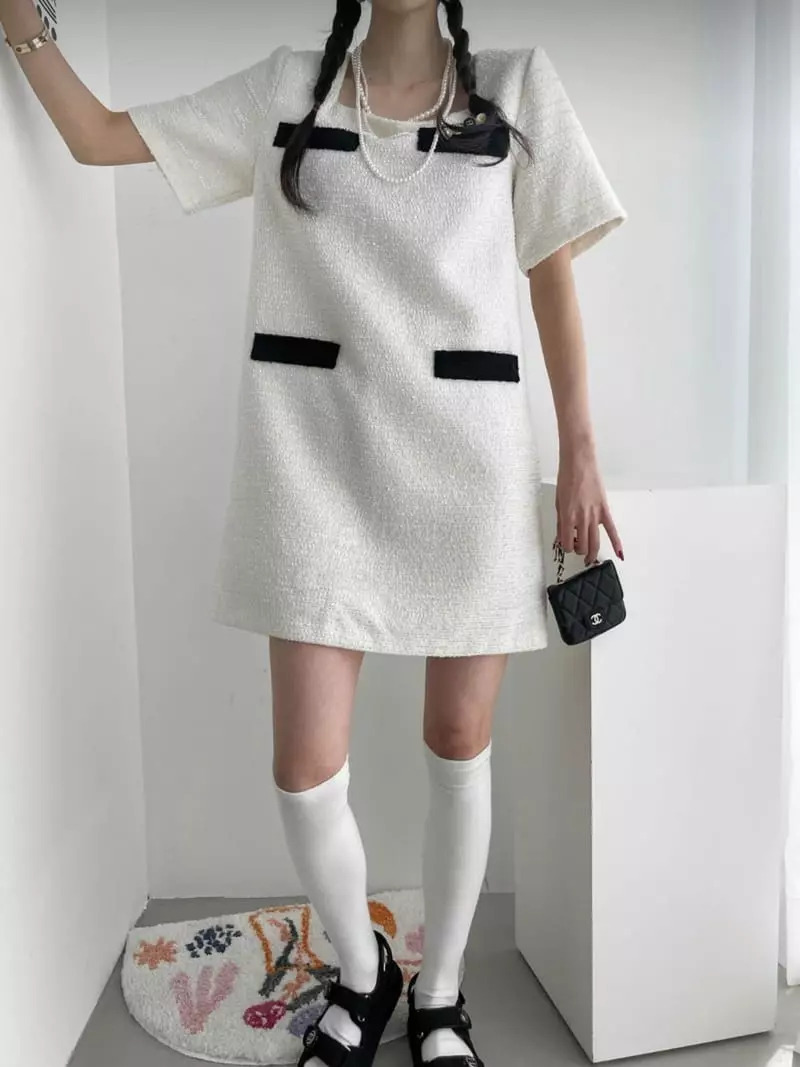 Oneway - Korean Women Fashion - #womensfashion - Sasa Tweed One-piece - 2