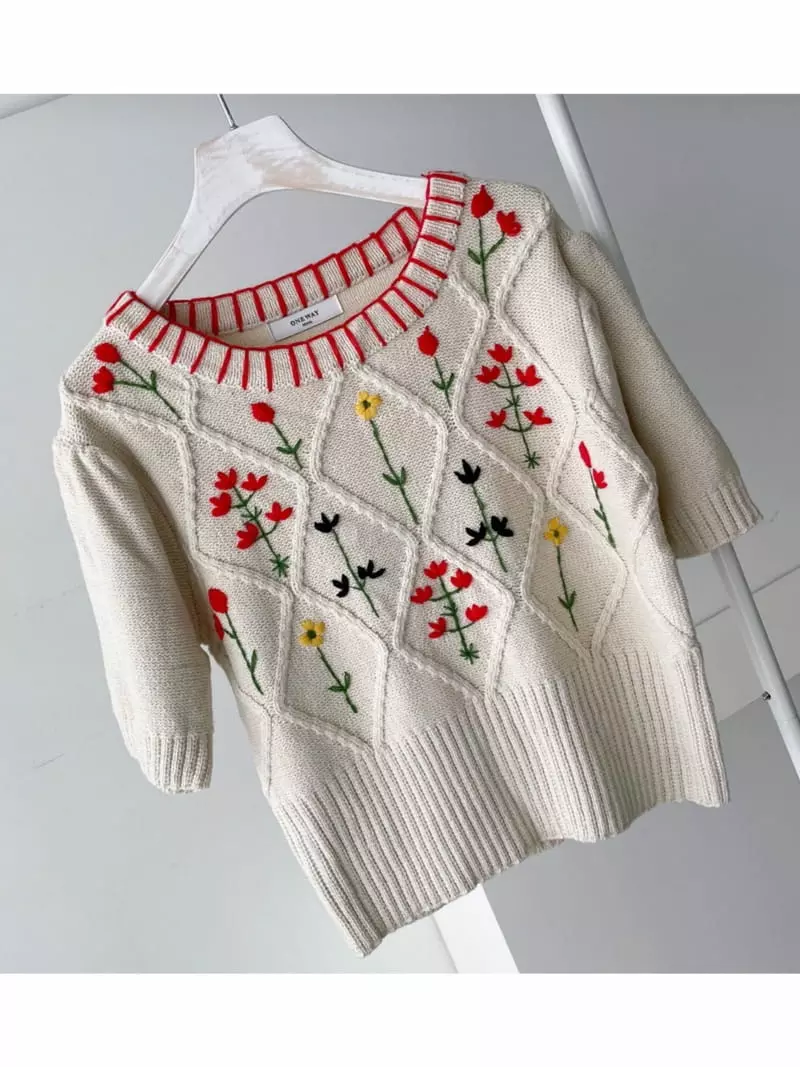 Oneway - Korean Women Fashion - #womensfashion - Mimi Knit Tee