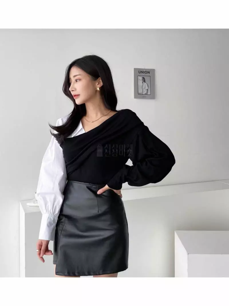 Oneway - Korean Women Fashion - #womensfashion - Off Shoulder Shirt - 2