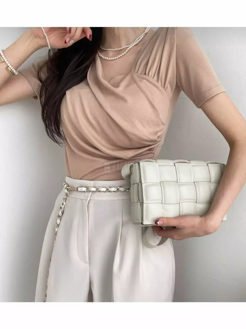 Oneway - Korean Women Fashion - #womensfashion - Shirring Tee - 2