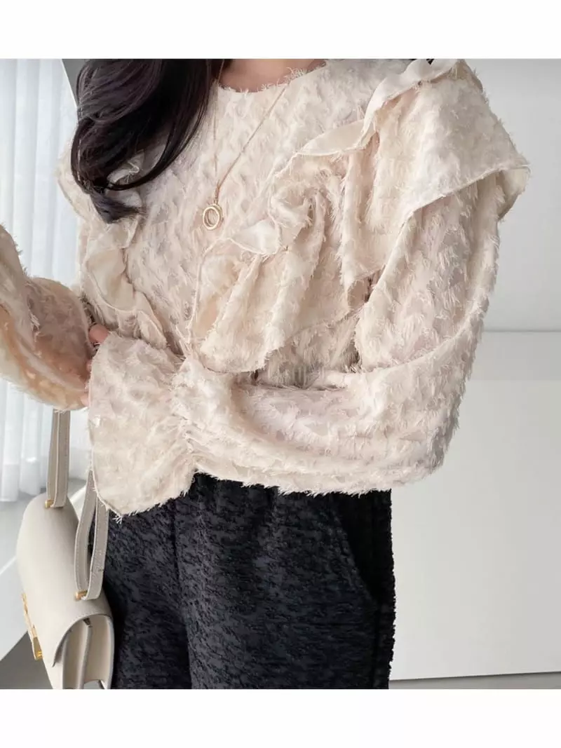 Oneway - Korean Women Fashion - #womensfashion - Wrinkle Blouse