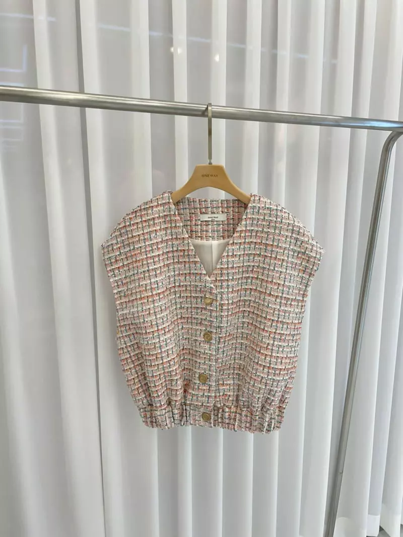 Oneway - Korean Women Fashion - #womensfashion - Tweed Vest Jacket - 2