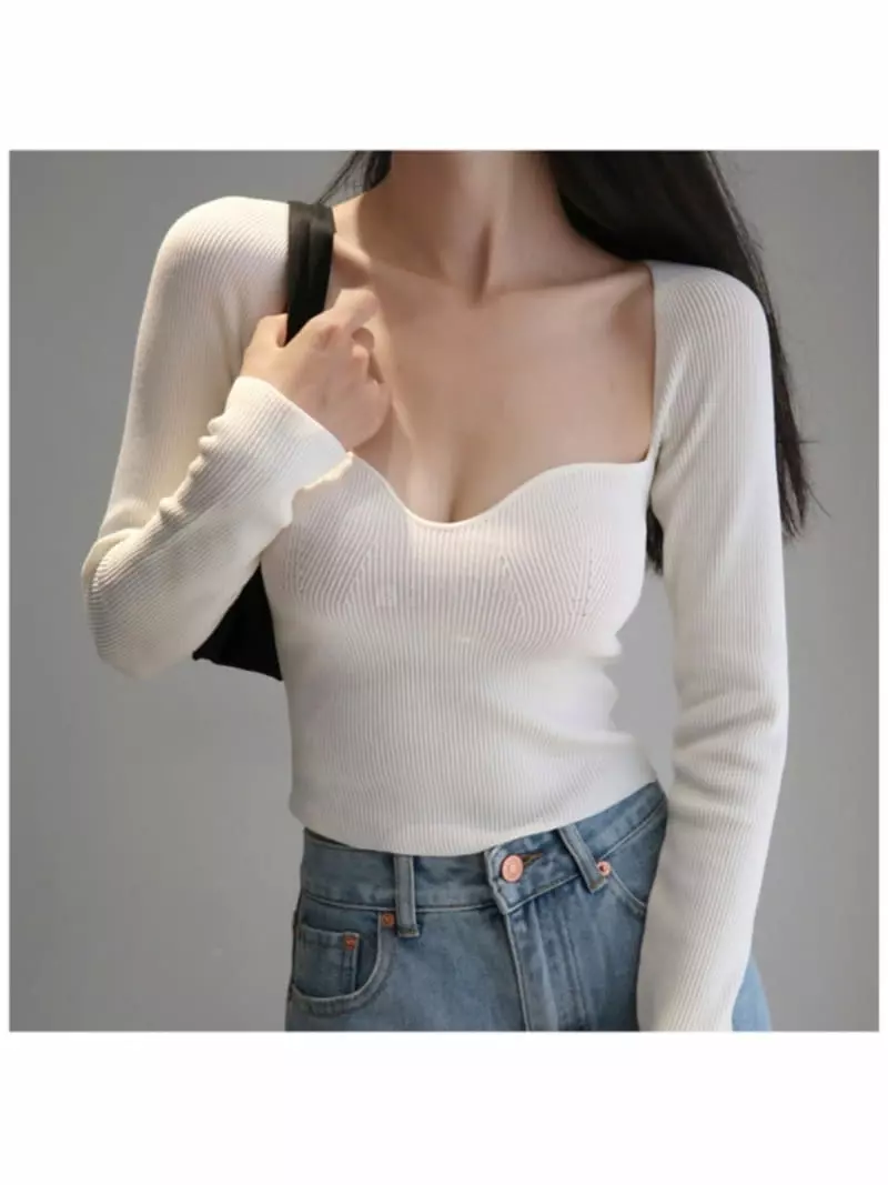 Oneway - Korean Women Fashion - #womensfashion - Rib Line Tee - 3
