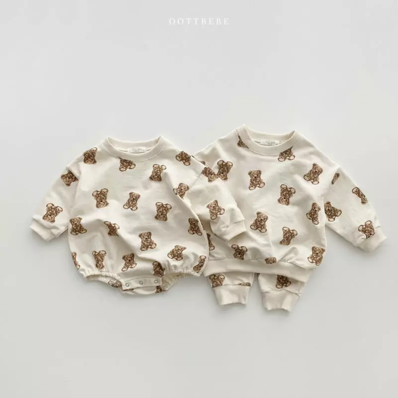 Oott Bebe - Korean Baby Fashion - #babyboutique - Cookie Bear Romper - 10