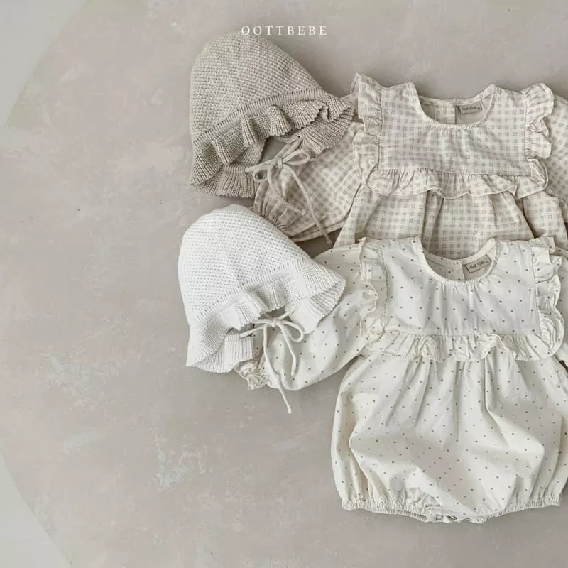 Oott Bebe - Korean Baby Fashion - #babyclothing - Central Frill Bodysuit - 9