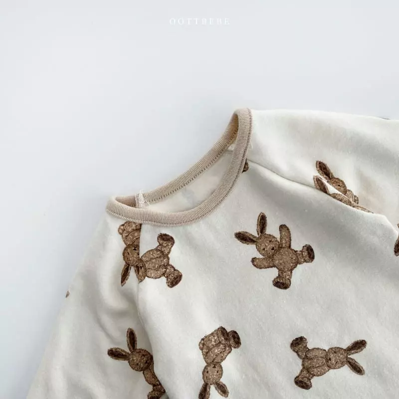 Oott Bebe - Korean Baby Fashion - #babyclothing - Rabbit Bear Romper - 11