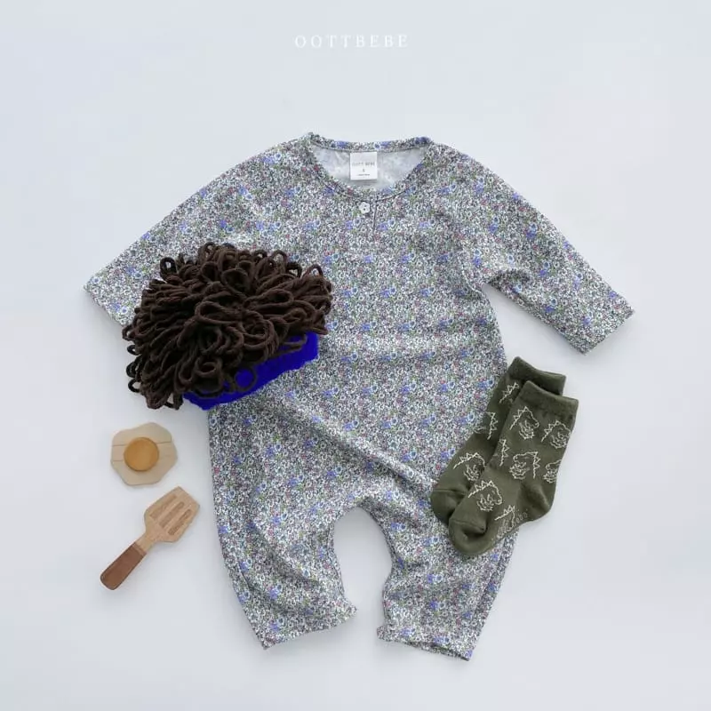 Oott Bebe - Korean Baby Fashion - #babylifestyle - Flower Pot Bodysuit - 3