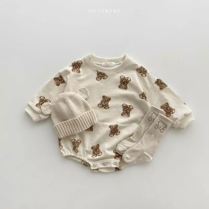 Oott Bebe - Korean Baby Fashion - #babylifestyle - Cookie Bear Romper