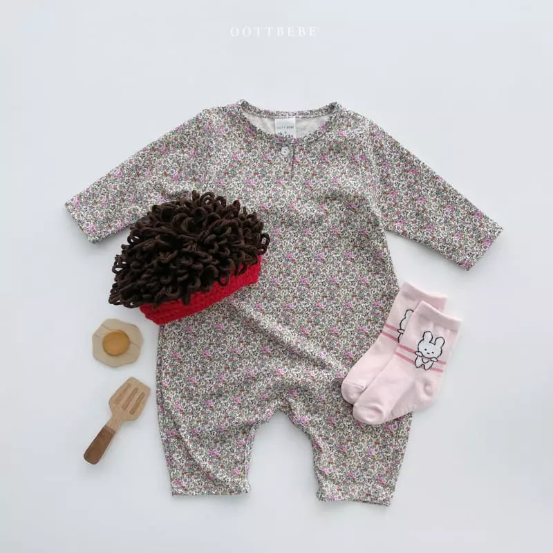 Oott Bebe - Korean Baby Fashion - #babylifestyle - Flower Pot Bodysuit - 4