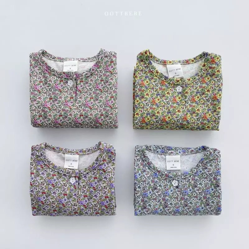 Oott Bebe - Korean Baby Fashion - #babyoutfit - Flower Pot Bodysuit - 6