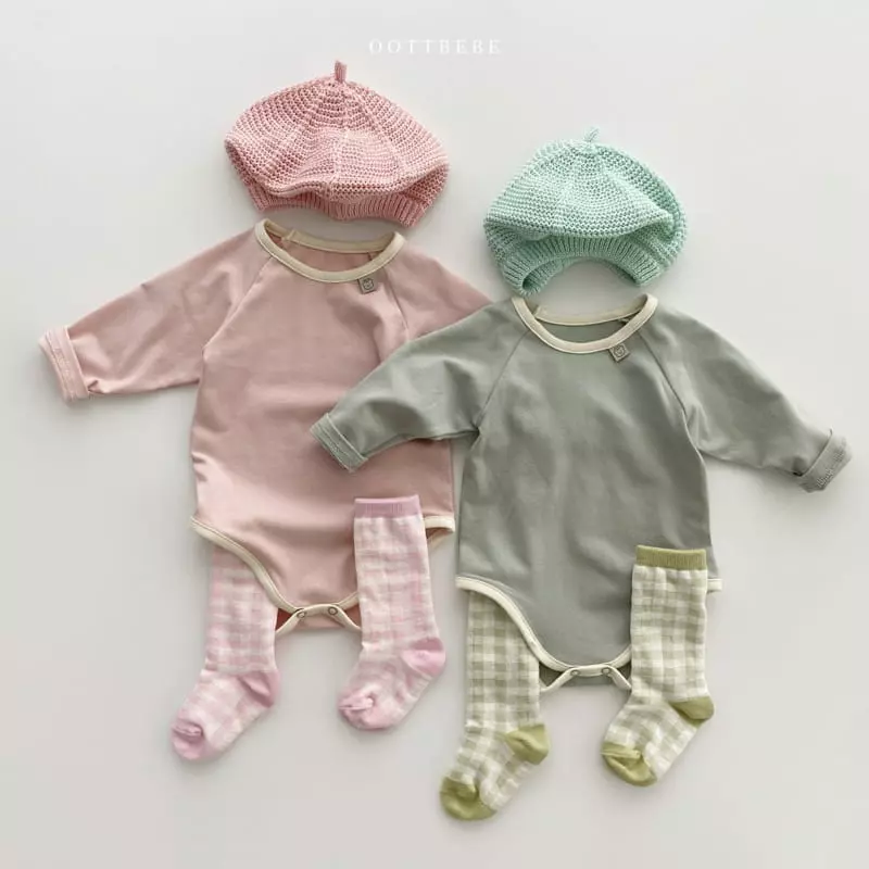 Oott Bebe - Korean Baby Fashion - #babyoutfit - Pastel Romper - 12