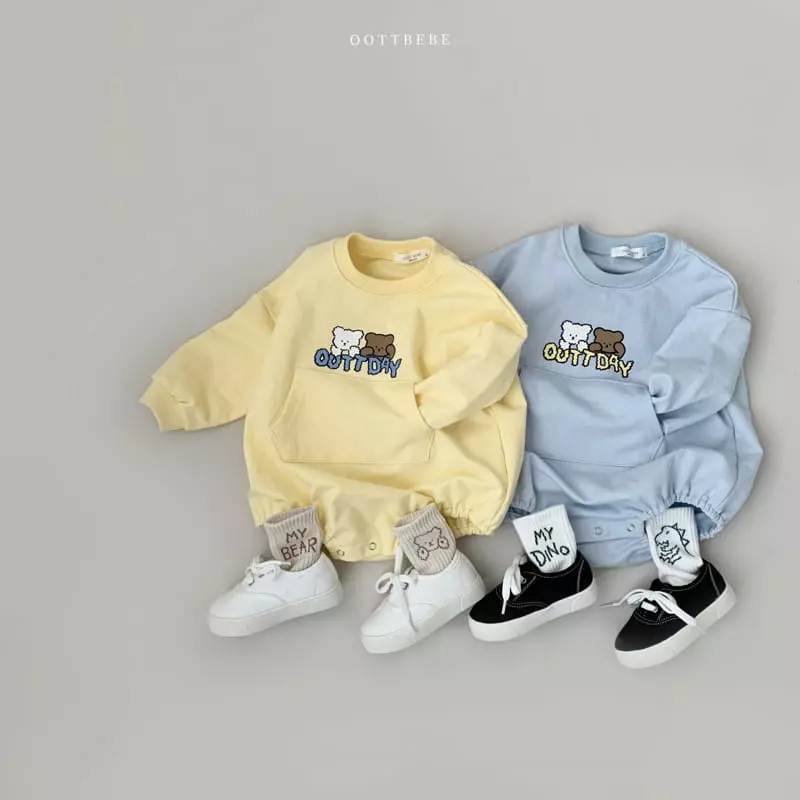 Oott Bebe - Korean Baby Fashion - #babyoutfit - Day Day Bodysuit - 9