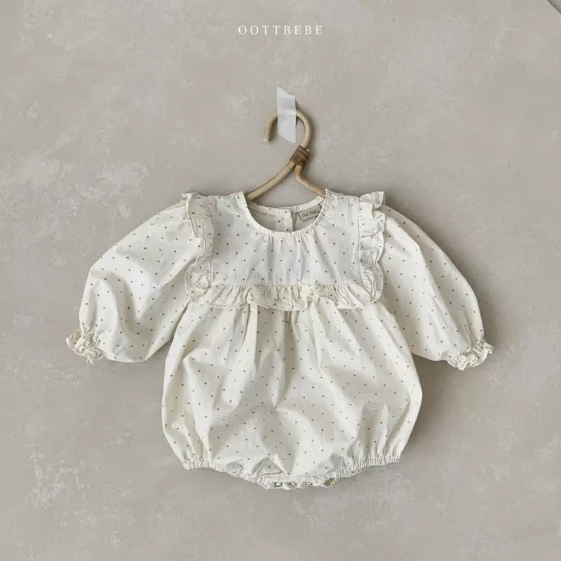 Oott Bebe - Korean Baby Fashion - #babywear - Central Frill Bodysuit - 4