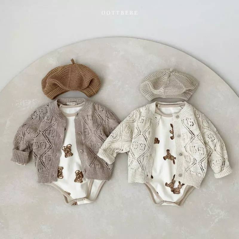 Oott Bebe - Korean Baby Fashion - #onlinebabyboutique - Rabbit Bear Romper - 6