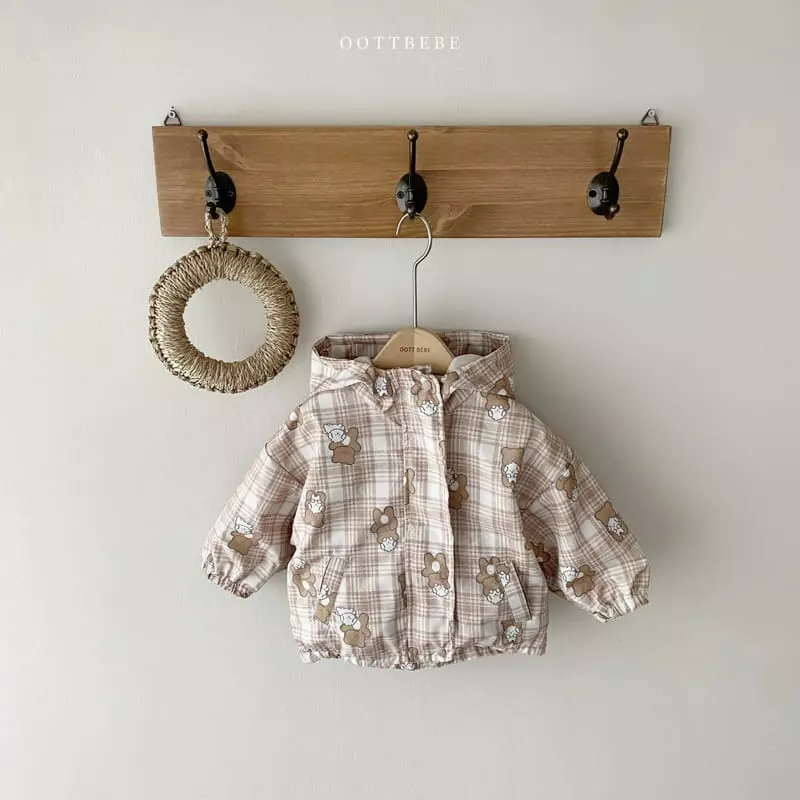 Oott Bebe - Korean Children Fashion - #Kfashion4kids - Toy Teddy Windbreaker - 2