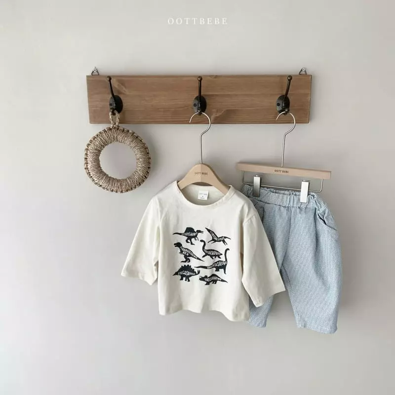 Oott Bebe - Korean Children Fashion - #childofig - Dino Friends Tee