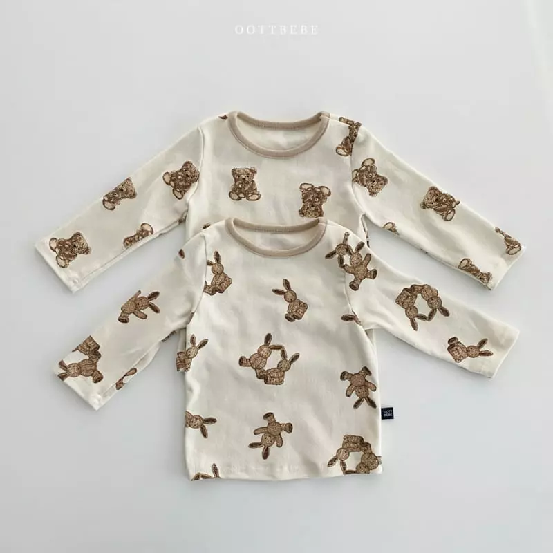 Oott Bebe - Korean Children Fashion - #prettylittlegirls - Rabbit Bear Easywear - 4
