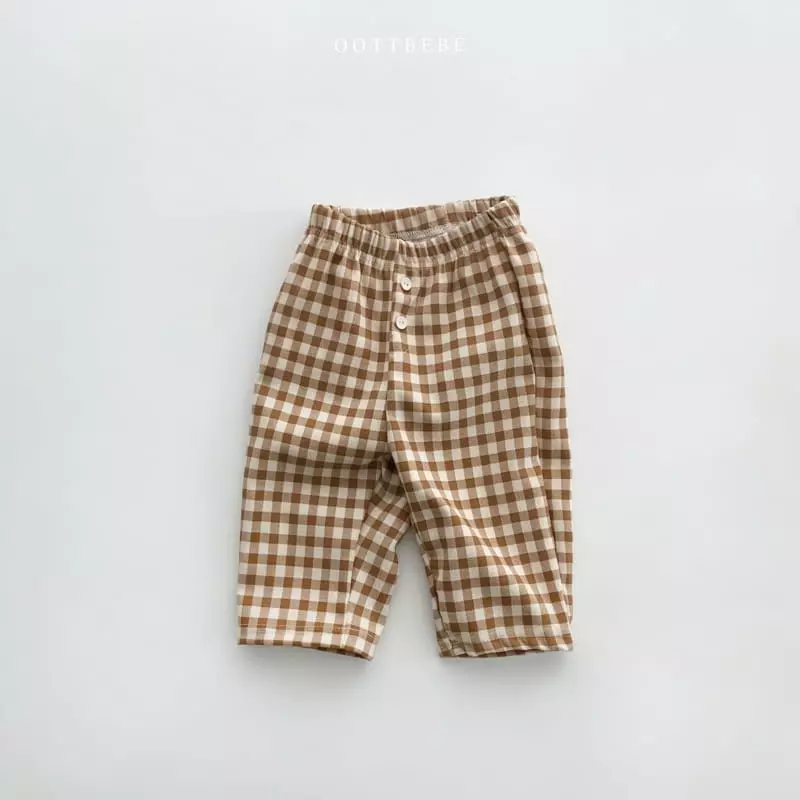 Oott Bebe - Korean Children Fashion - #childofig - Vans Check Pants - 4