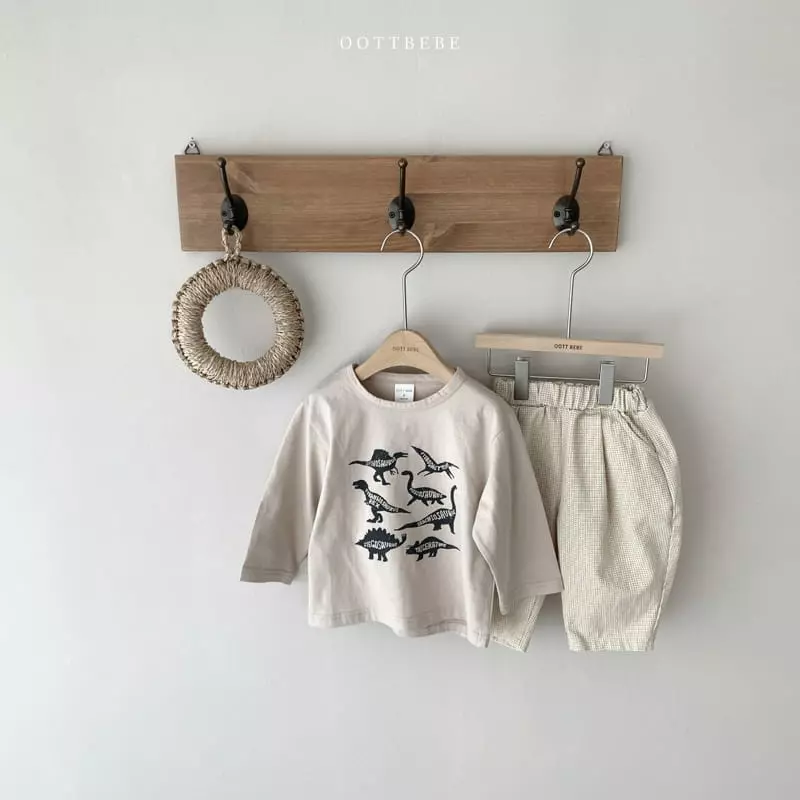 Oott Bebe - Korean Children Fashion - #childrensboutique - Dino Friends Tee - 2