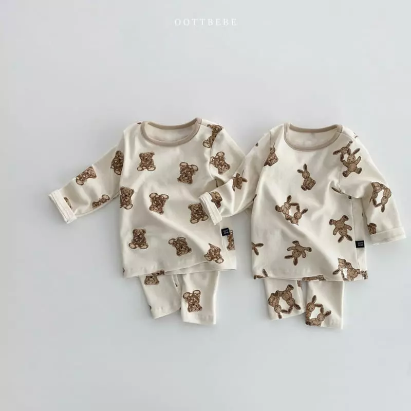 Oott Bebe - Korean Children Fashion - #childrensboutique - Rabbit Bear Easywear - 6