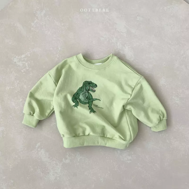 Oott Bebe - Korean Children Fashion - #childrensboutique - Spring Dino Sweatshirt - 4