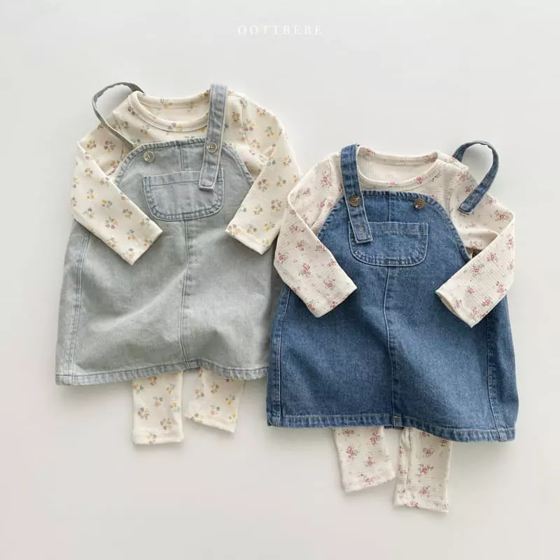 Oott Bebe - Korean Children Fashion - #designkidswear - Waffle Flower Easywear - 9