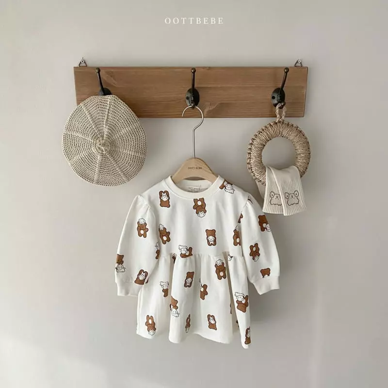 Oott Bebe - Korean Children Fashion - #designkidswear - Oott Bear One-piece