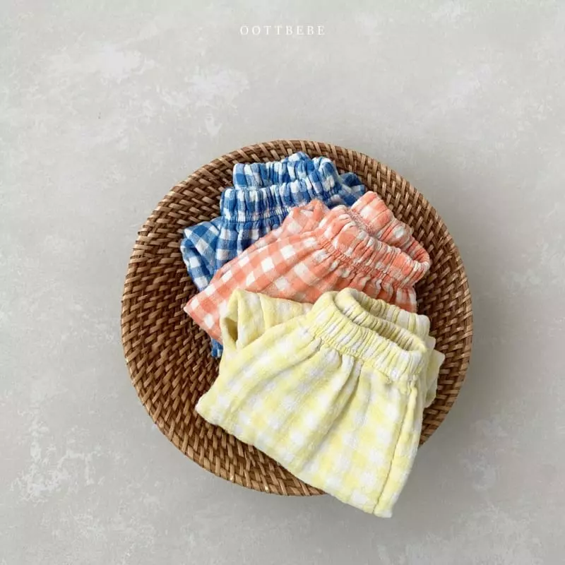 Oott Bebe - Korean Children Fashion - #discoveringself - Spring Check Slacks - 8