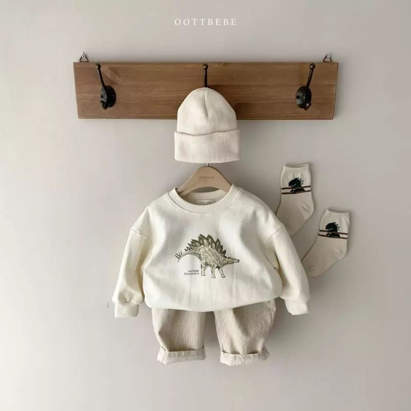 Oott Bebe - Korean Children Fashion - #discoveringself - Spring Dino Sweatshirt - 5