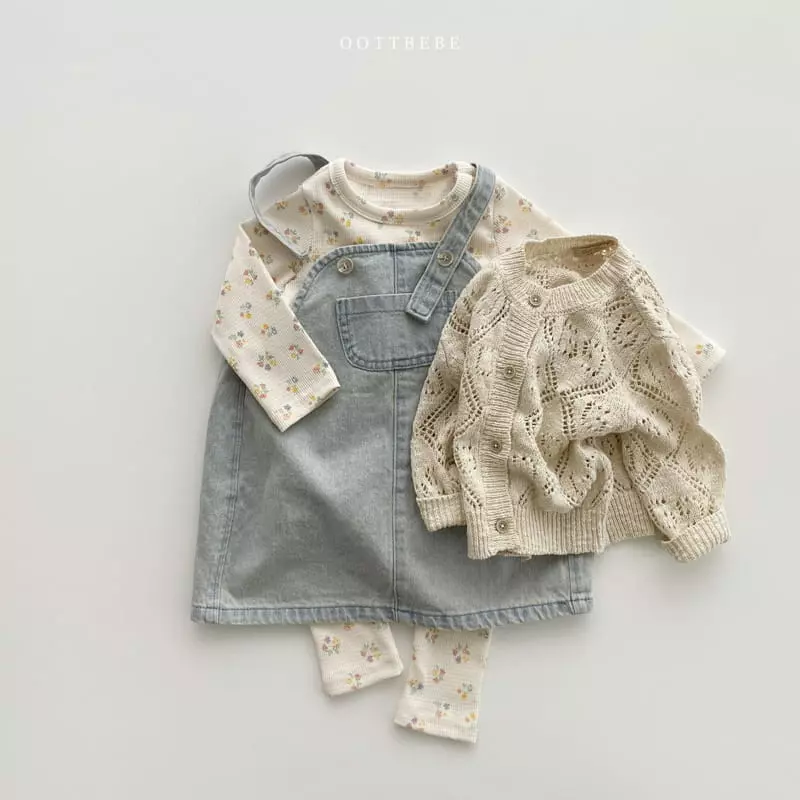 Oott Bebe - Korean Children Fashion - #discoveringself - Waffle Flower Easywear - 10