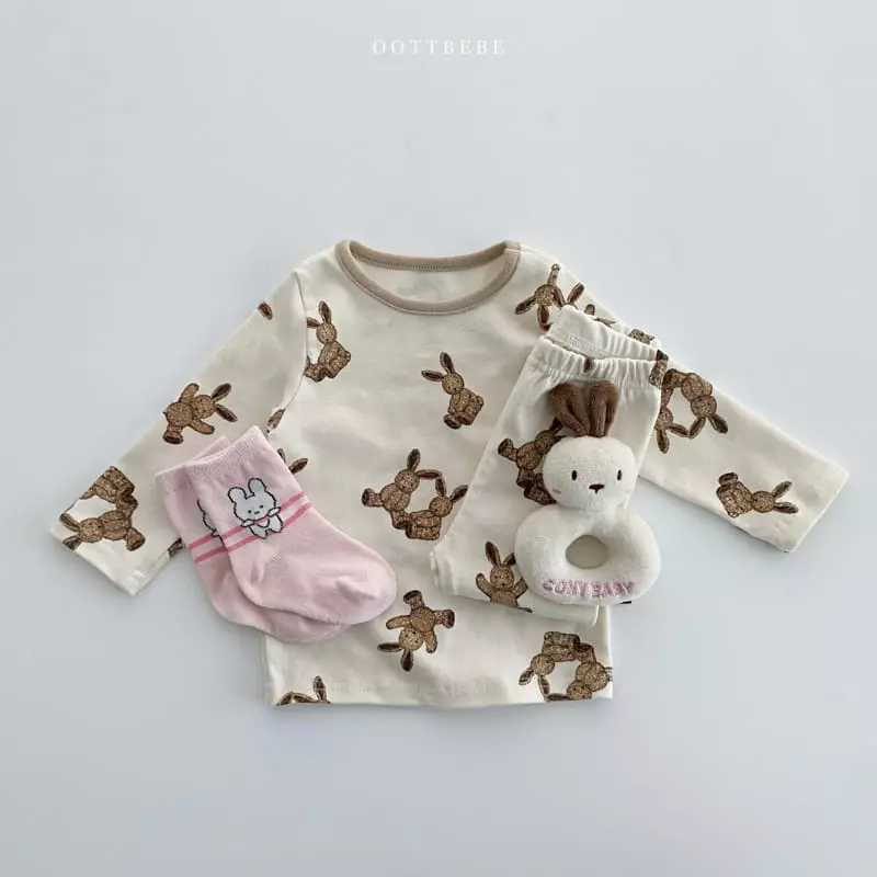 Oott Bebe - Korean Children Fashion - #discoveringself - Rabbit Bear Easywear - 8