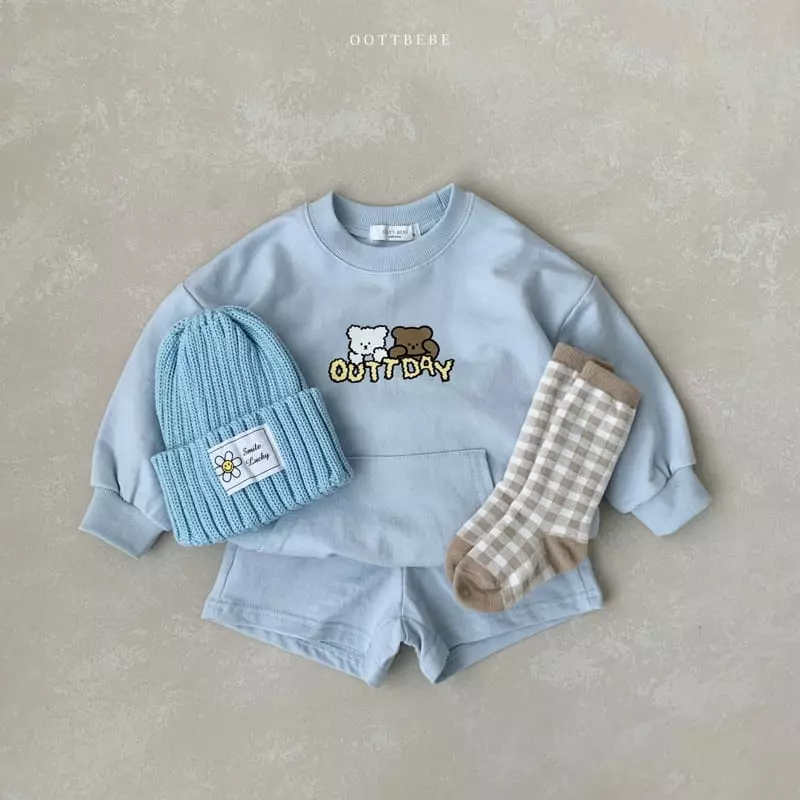 Oott Bebe - Korean Children Fashion - #discoveringself - Day Day Top Bottom Set - 5