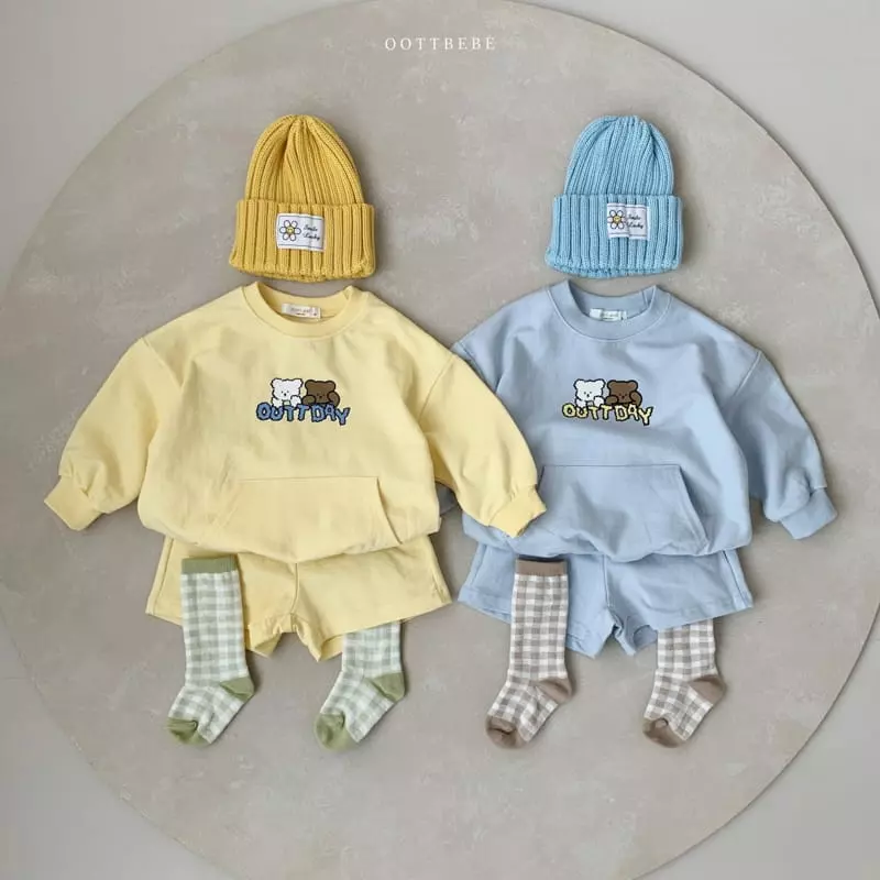 Oott Bebe - Korean Children Fashion - #fashionkids - Day Day Top Bottom Set - 6