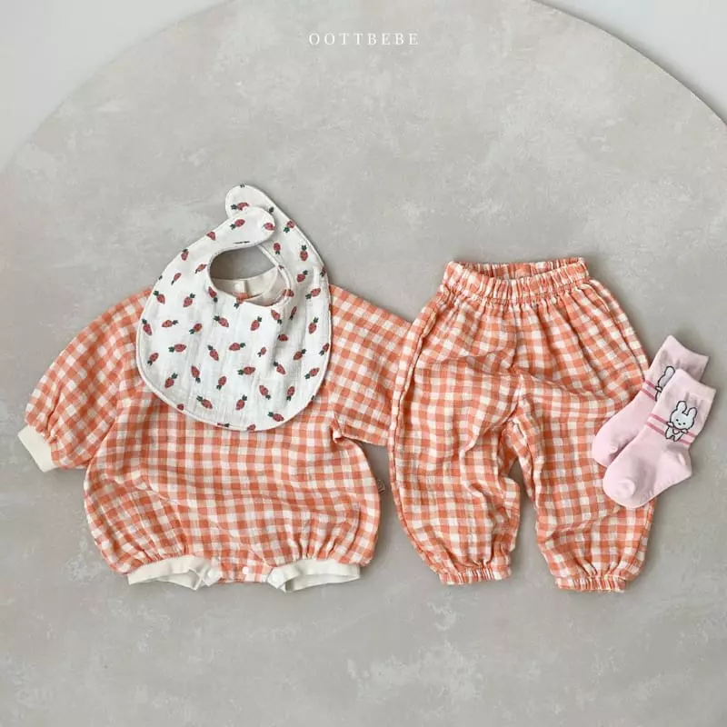 Oott Bebe - Korean Children Fashion - #kidsshorts - Spring Check Slacks - 10