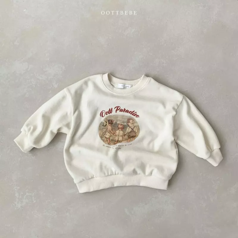 Oott Bebe - Korean Children Fashion - #kidsshorts - Paradise Sweatshirt