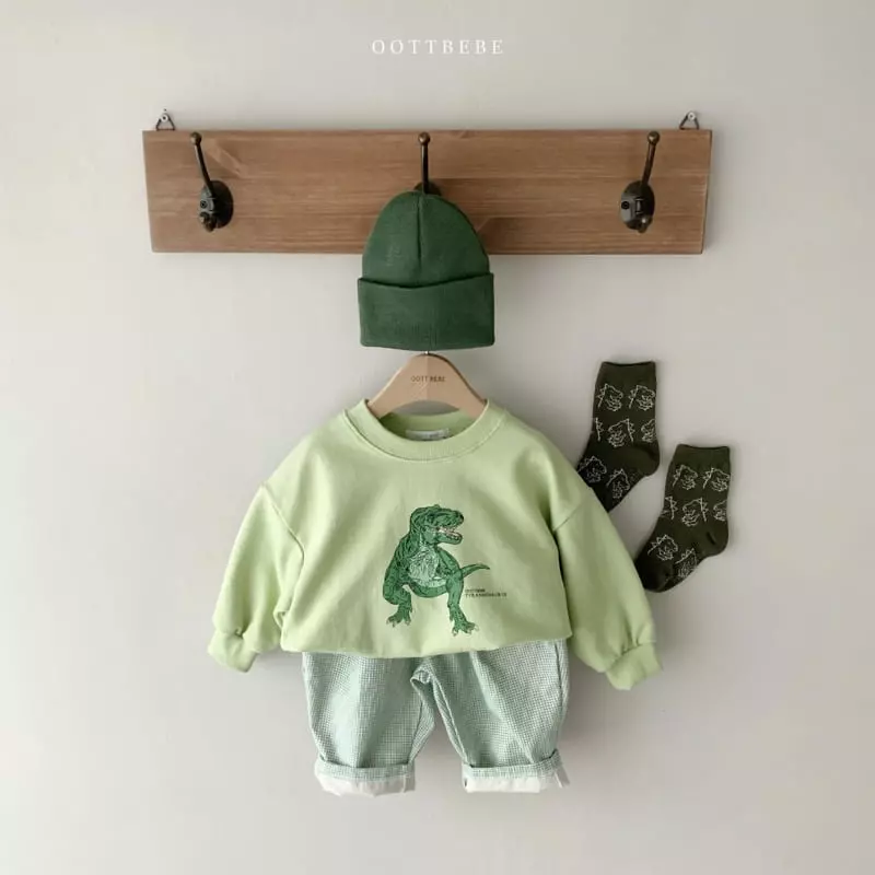 Oott Bebe - Korean Children Fashion - #kidsstore - Spring Dino Sweatshirt - 8