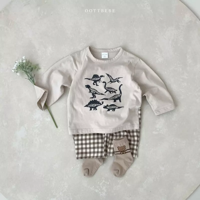 Oott Bebe - Korean Children Fashion - #kidsstore - Dino Friends Tee - 7
